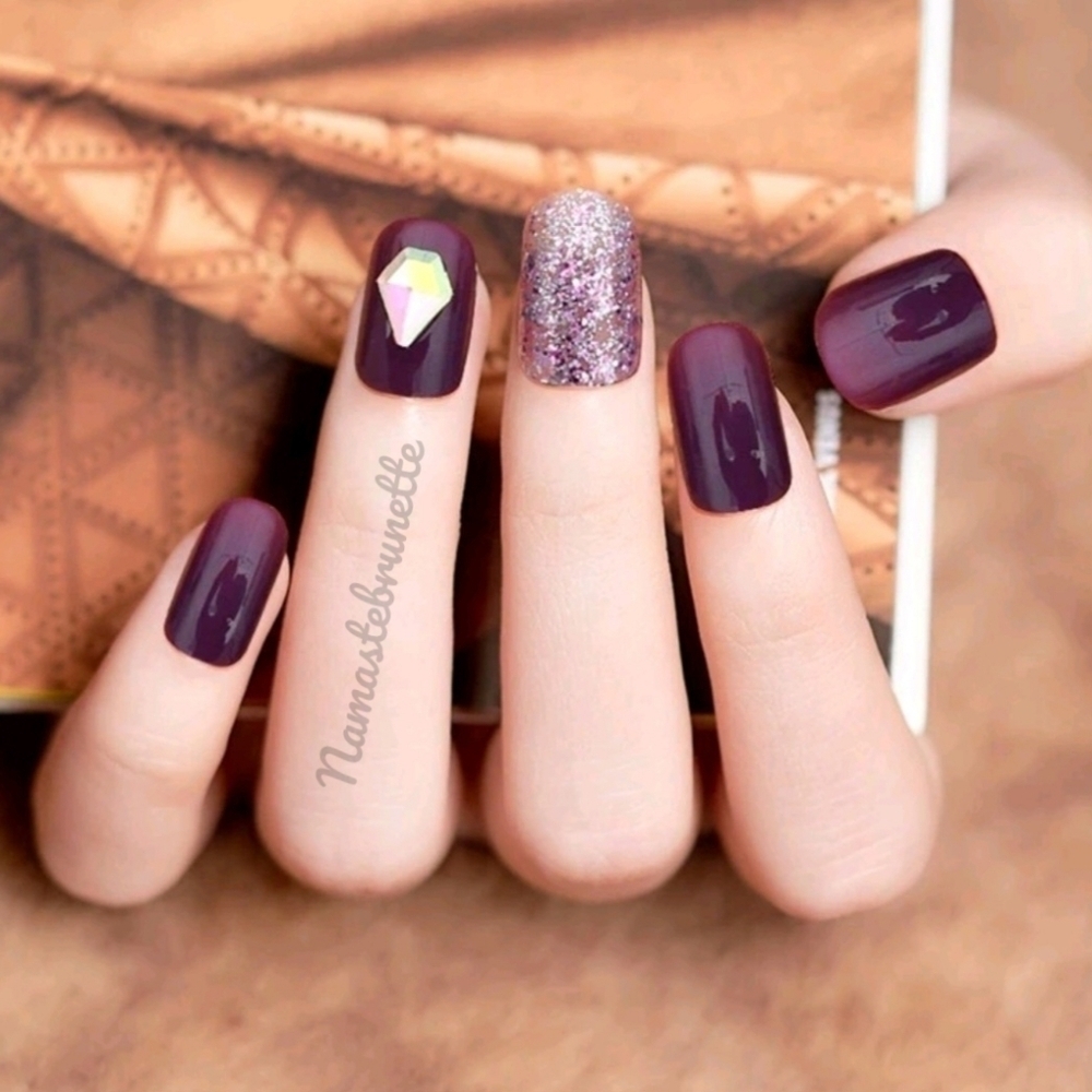 3D Rhinestone & Glitter Press On Nails